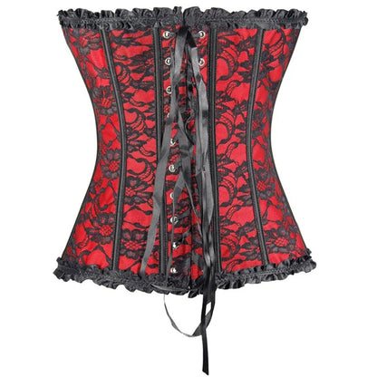 Gothic Lace Up Corset Shapewear for Women
