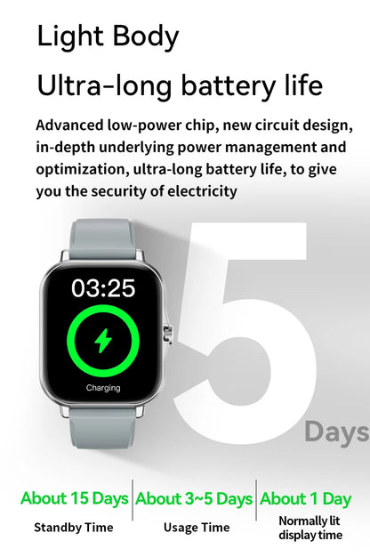 LAXASFIT Smart Watch Full Touch Sports Fitness Watch