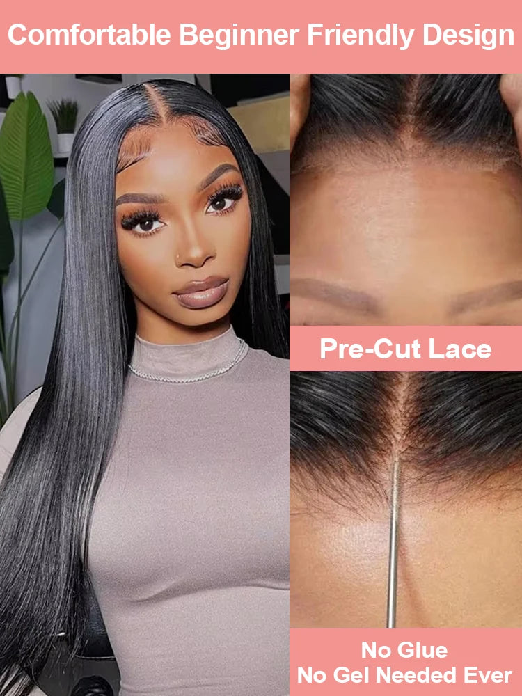 Bone Straight Human Hair Lace Front Wig 360