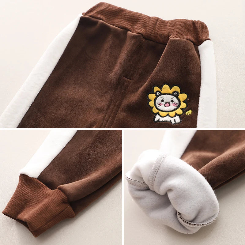 Baby Boys Fleece Hooded Jacket and Pants Set