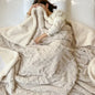 Soft Woolen Blanket, 100% Polyester, Striped Design
