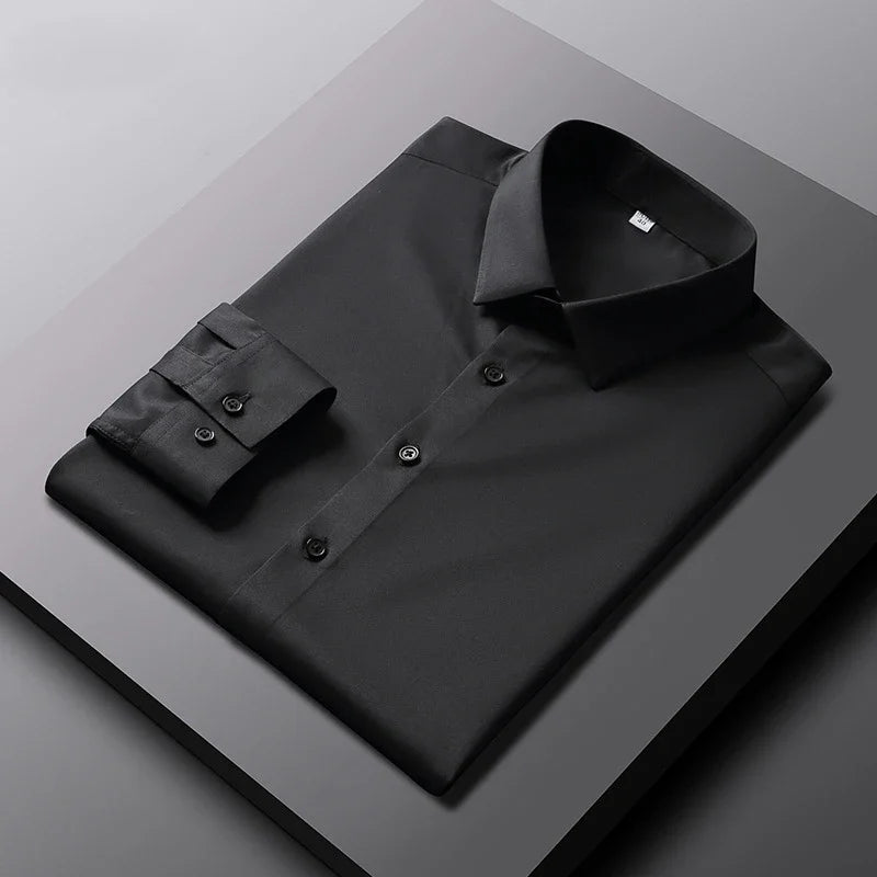 Men's Long Sleeved Solid Color Casual Shirt