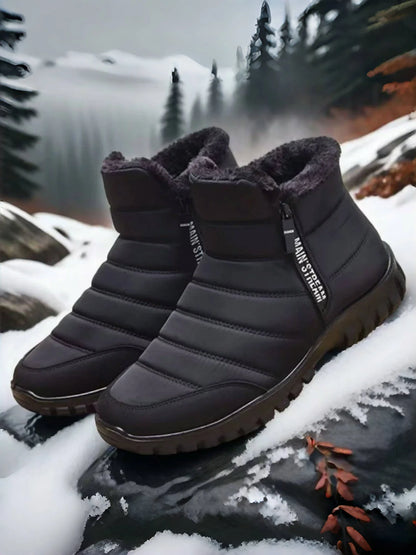 Men's Winter Zipper Snow Ankle Boots