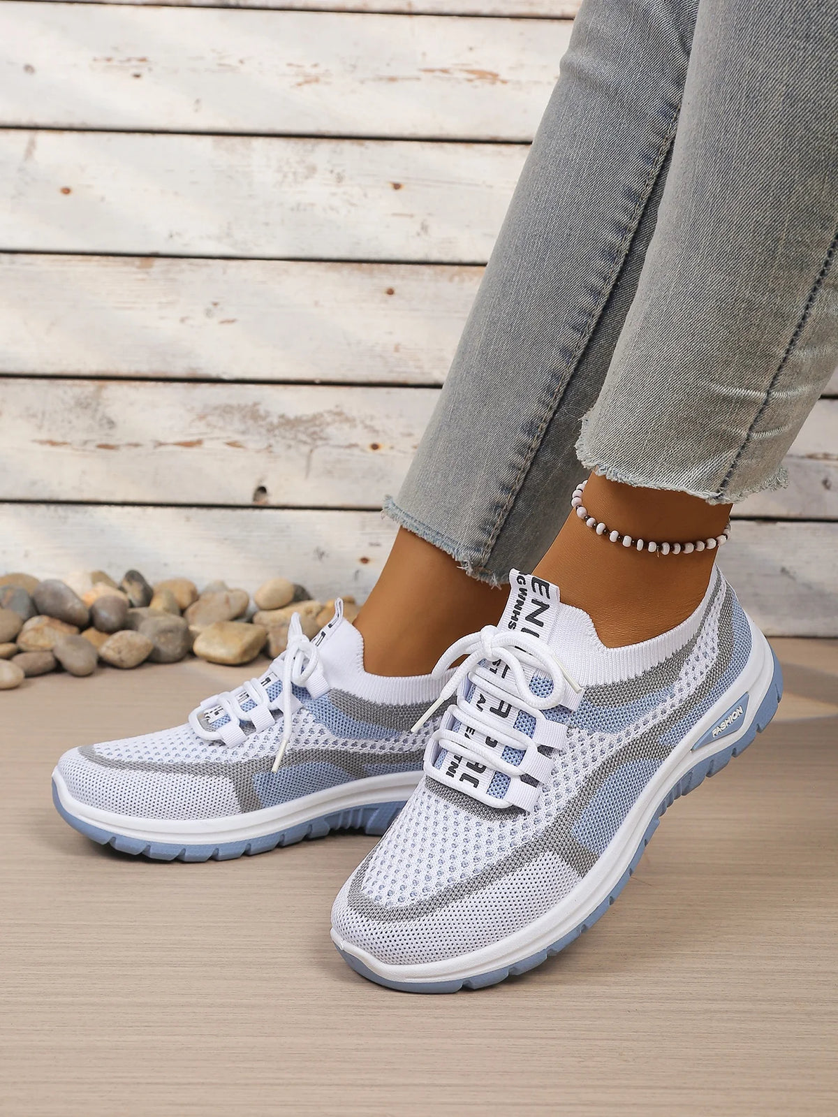 Women's Double-Color Canvas Work Sneakers