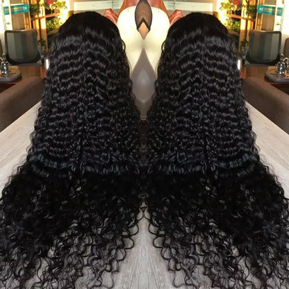13x6 Glueless Brazilian Deep Wave Lace Frontal Wig