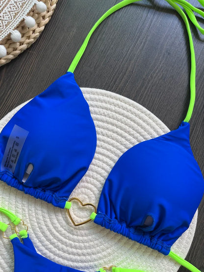 RUOTONSEPT Solid Color Bikini Set Women's Swimwear