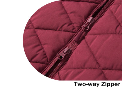 TACVASEN Womens Long Quilted Puffer Jacket Army Green