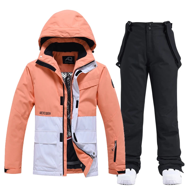 Unisex Winter Snow Ski Suit Jacket and Pants Set