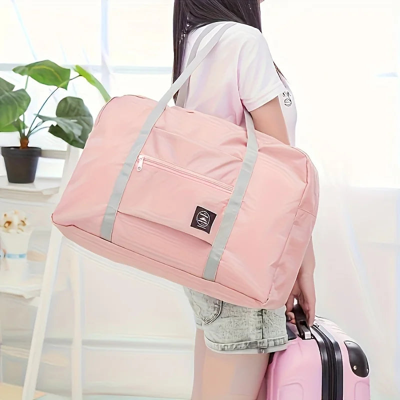 Foldable Nylon Travel Duffel Bag for Women and Girls