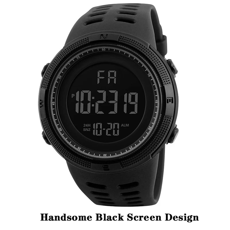Men's Military Sports LED Digital Watch with Luminous Features