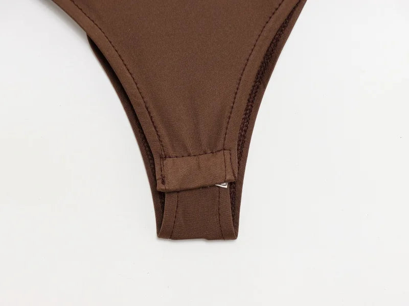 Underwire Spaghetti Strap Bodysuit for Women Casual Slim Fit