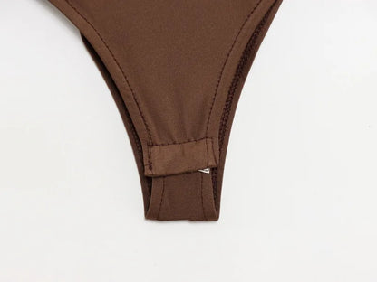 Underwire Spaghetti Strap Bodysuit for Women Casual Slim Fit