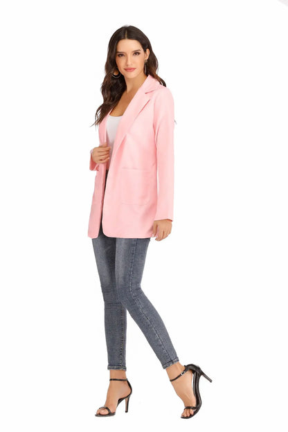 Slim Fit Polo Neck Cardigan Women's Coat