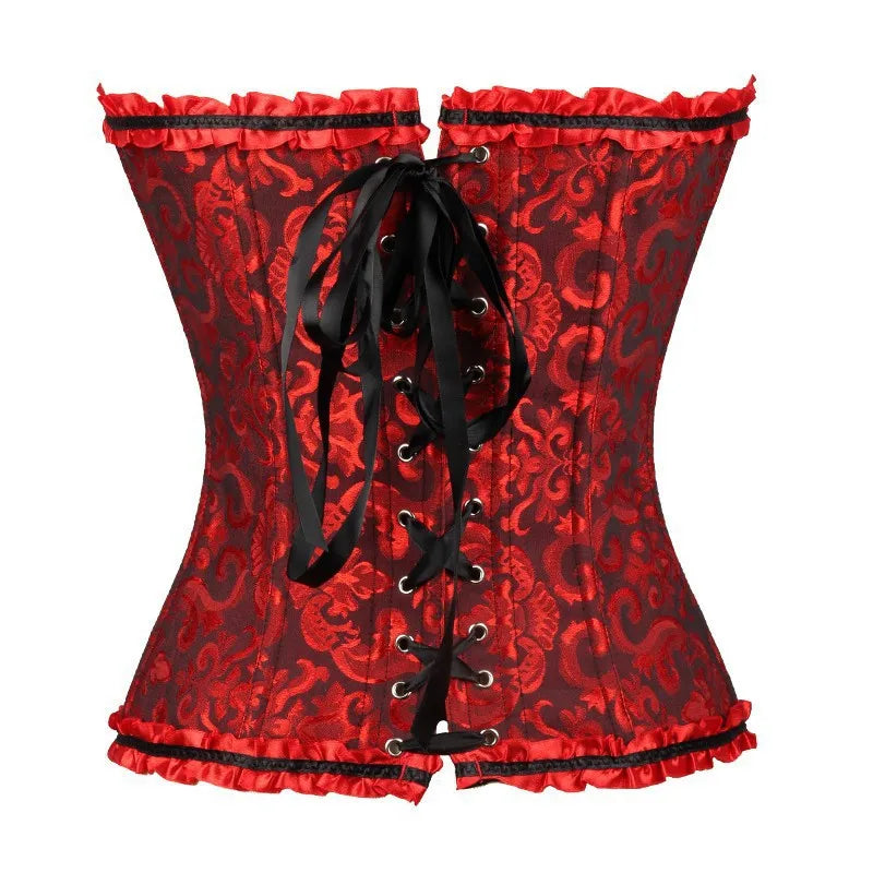 Gothic Lace Up Corset Shapewear for Women