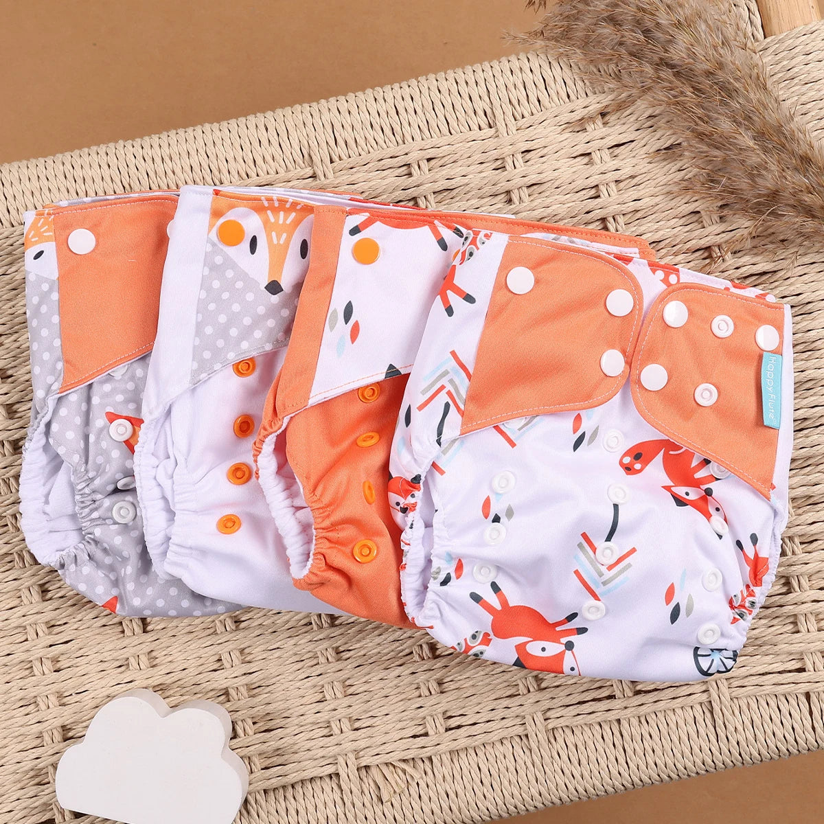 Happyflute Eco-Friendly Cloth Diaper Set for Babies