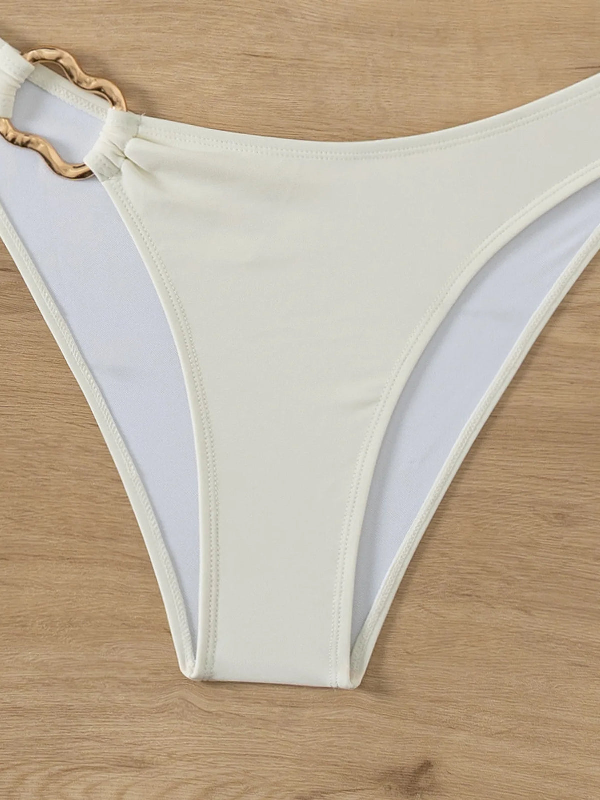 Bandeau Push-Up Bikini Set with Brazilian Thong