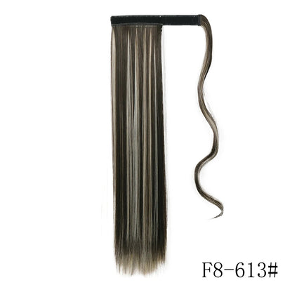 Long Straight Clip-in Ponytail Hair Extension Black