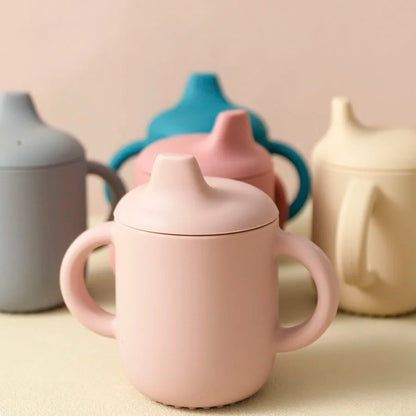 Silicone Baby Feeding Cup with Handle 180ml