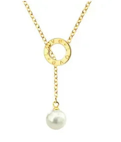 Vintage Textured Stainless Steel Necklace