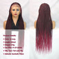 32 Inch Full Lace Front Synthetic Braided Wig Black