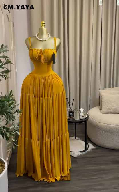 Summer Women Halter Maxi Dress Slim Polyester Beach Party