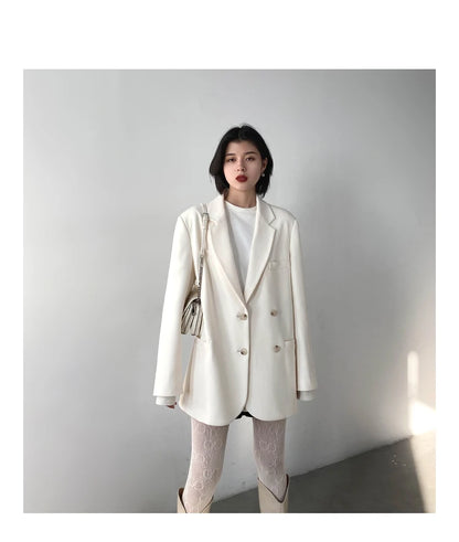 CHIC VEN Women's Solid Blazer Long Sleeve Office Wear