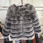 4in1 Real Fox Fur Coat for Women