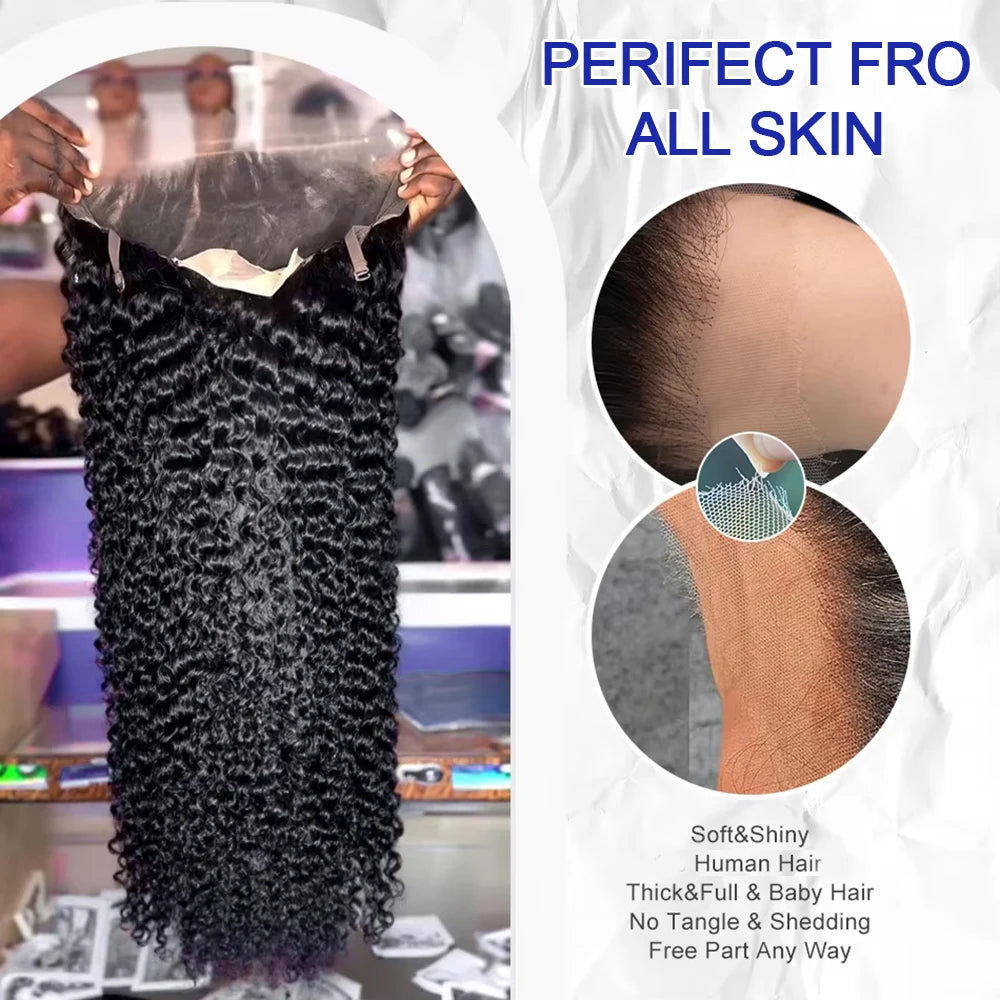 High Density Water Wave Human Hair Wig 40 42 Inch