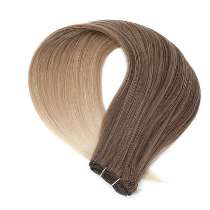 30 Inch Bone Straight Synthetic Hair Bundles Piano Blonde Ombre