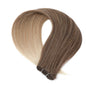 30 Inch Bone Straight Synthetic Hair Bundles Piano Blonde Ombre