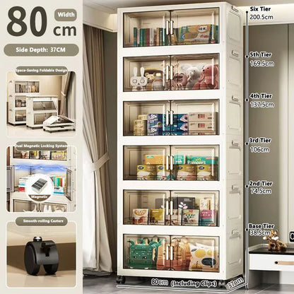Large Capacity Plastic Folding Storage Cabinet