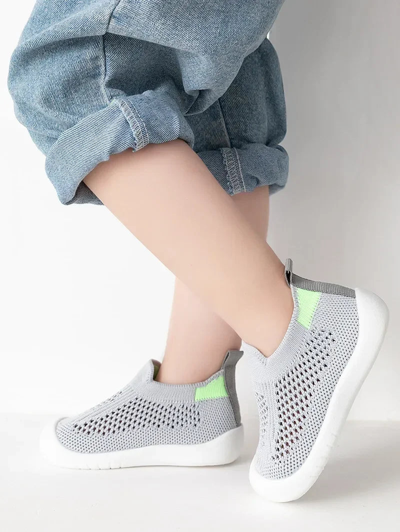 Breathable Mesh Knit Baby Sneakers for Toddlers