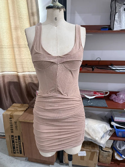 Kpop Black Hollow Out Mini Dress Women Elegant Turtleneck