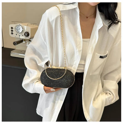 Luxury Sequined Hand-held Dinner Bag for Weddings