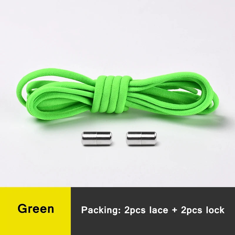 Round Elastic No Tie Shoelaces for Kids and Adults