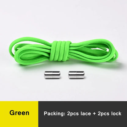 Round Elastic No Tie Shoelaces for Kids and Adults