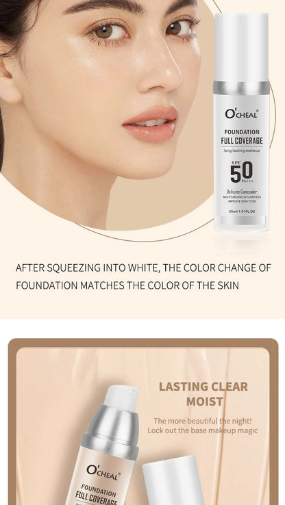 Color Changing Foundation Concealer Long Lasting Moisturizing