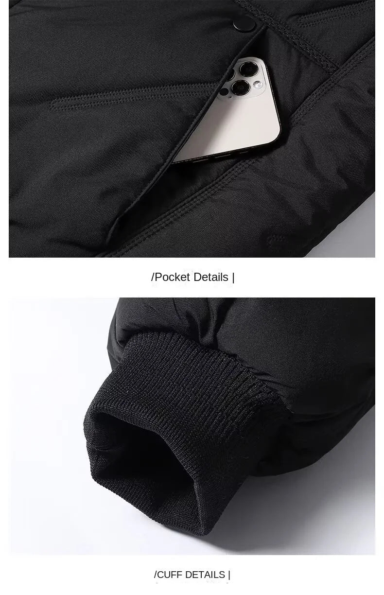 Men's Casual Cotton Baseball Jacket for Autumn and Winter