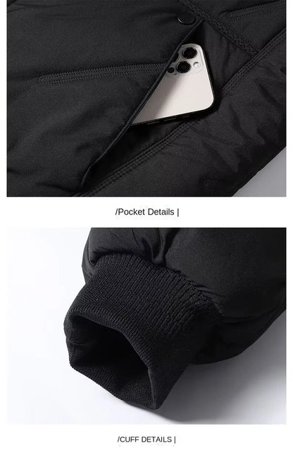 Men's Casual Cotton Baseball Jacket for Autumn and Winter