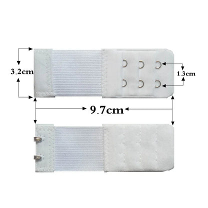 Bra Extender for Women's Adjustable Cotton Strap Natural Color