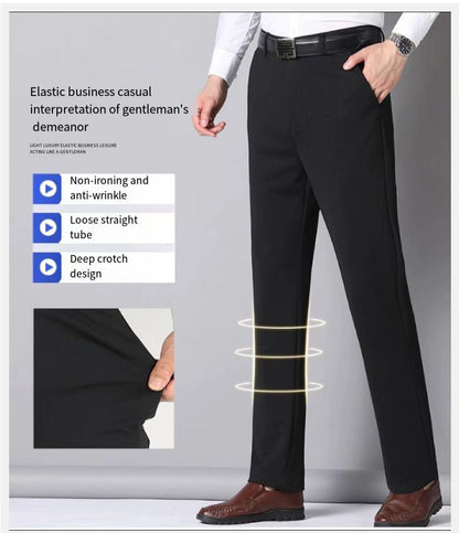 Men's Summer Casual Suit Pants Plus Size 28-42
