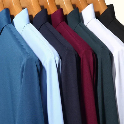 Men's Ultra-Stretch Slim-Fit Long Sleeve Shirt