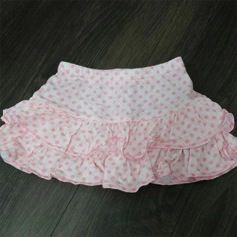 Pink Polka Dot Mini Skirt for Women