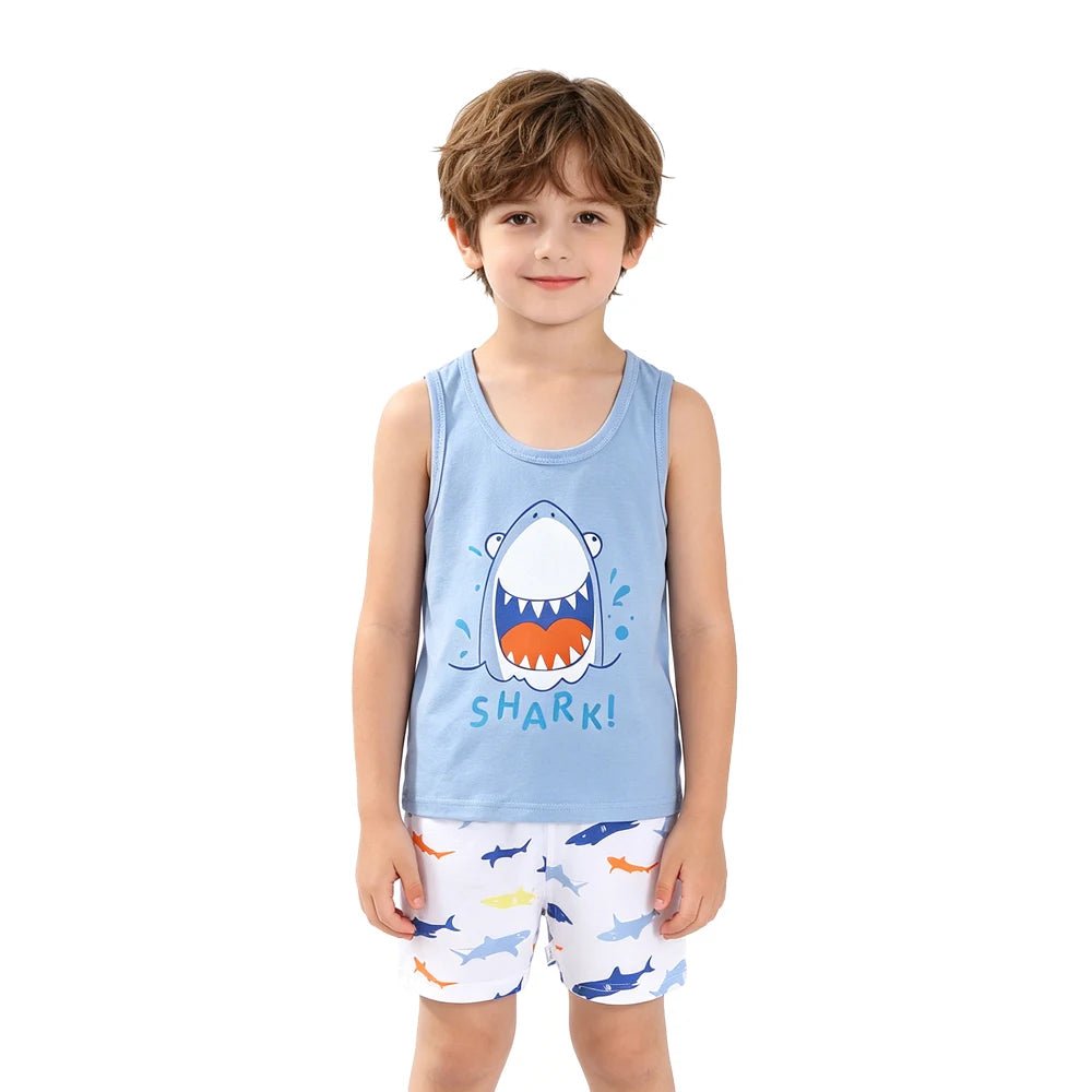 Cotton Summer Kids Clothing Set T-Shirt and Shorts