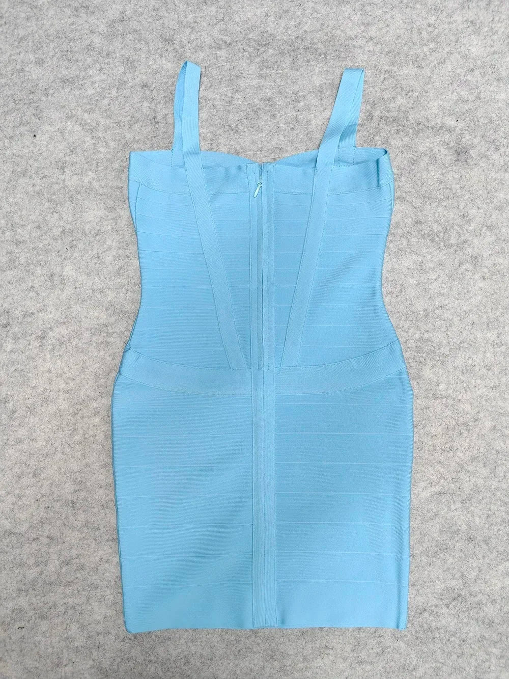 BEAUKEY Blue Mini Bandage Dress for Women XL