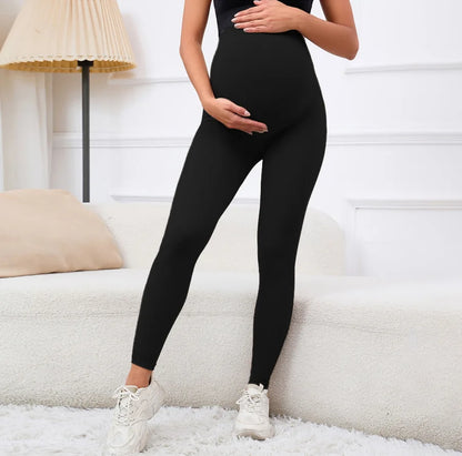 Womens Maternity Leggings Over Soft Polyester Activewear