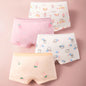 Summer Girl Cartoon Cotton Boyshorts Underwear Set