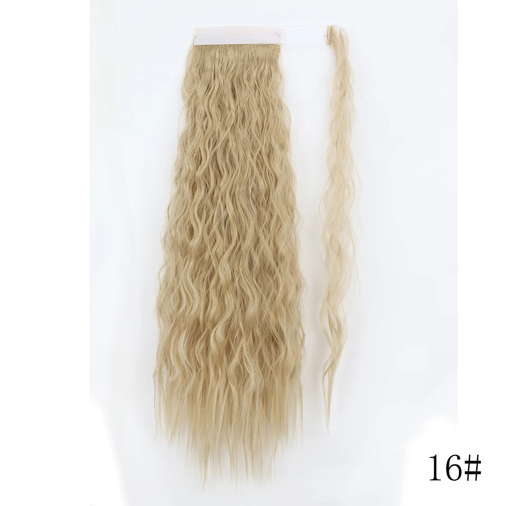 Long Straight Clip-in Ponytail Hair Extension Black