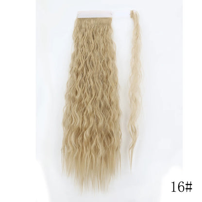 Long Straight Clip-in Ponytail Hair Extension Black