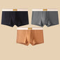 Men's Cotton Boxer Shorts 3Pcs Solid Color Set